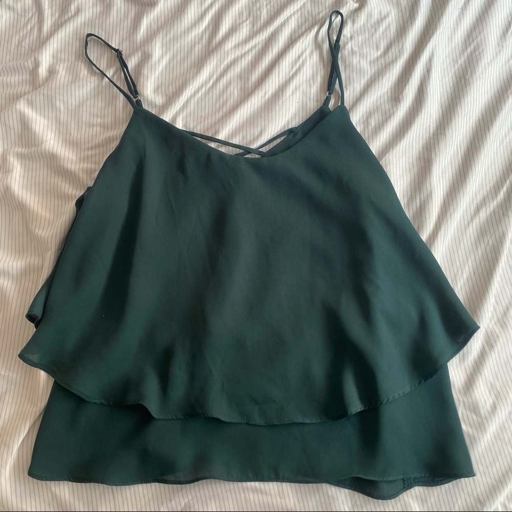 Green tank top